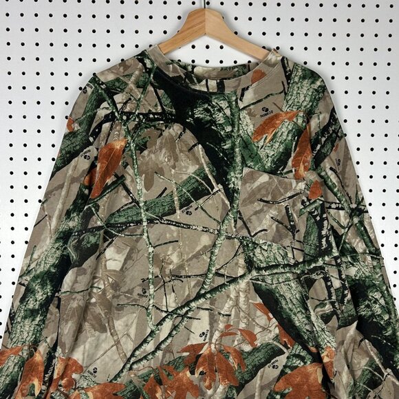 Outfitters Ridge Camo Vintage T Shirt XL Long Sleeve Pocket Hunting Fusion 3-D - Picture 2 of 7